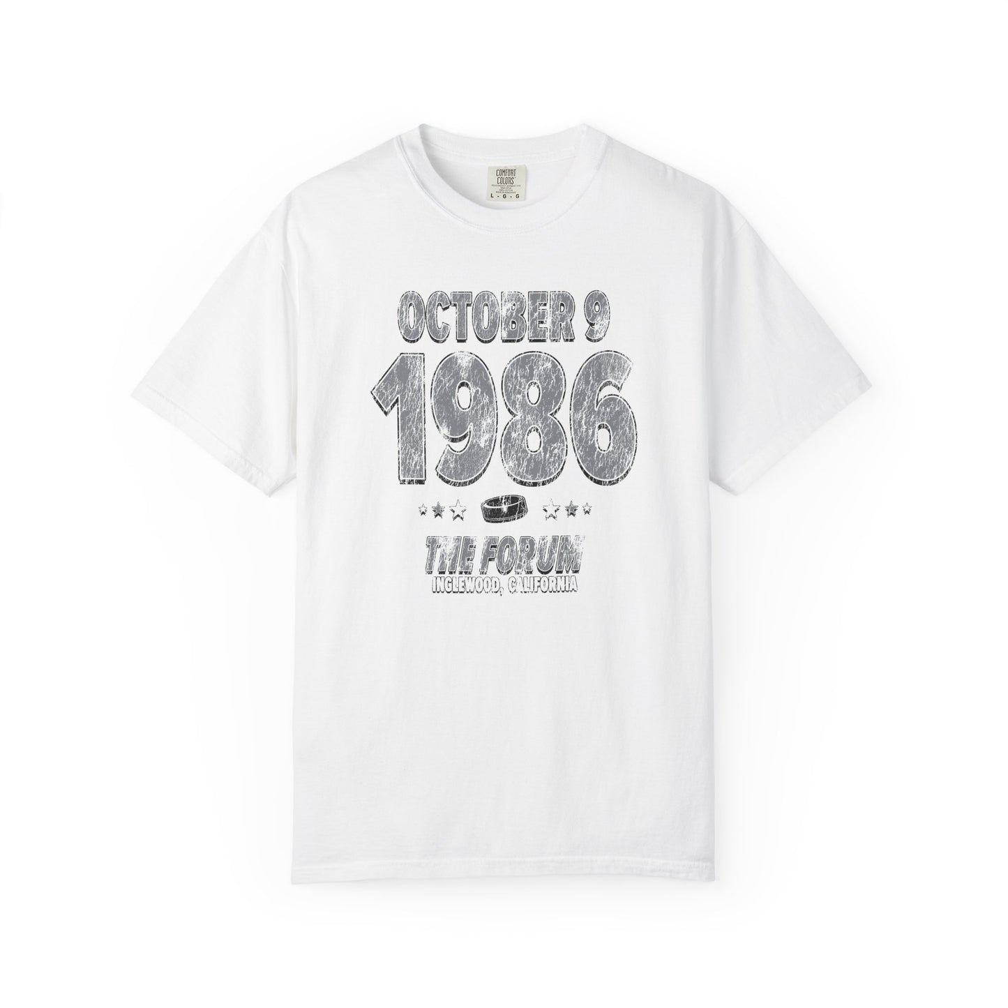 Los Angeles Hockey – October 9, 1986 – Comfort Colors (Black & White)
