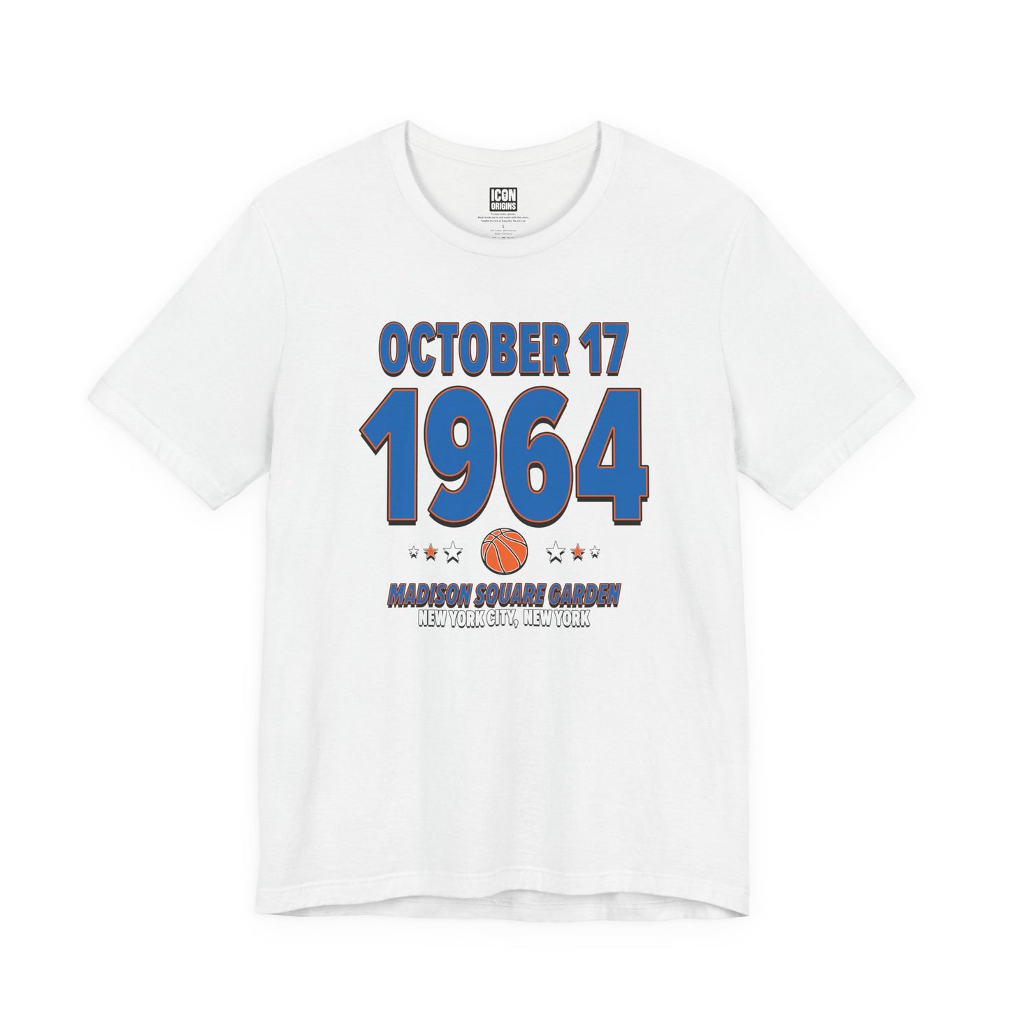 New York Basketball – October 17, 1964 – Origin Tee (Black & White)