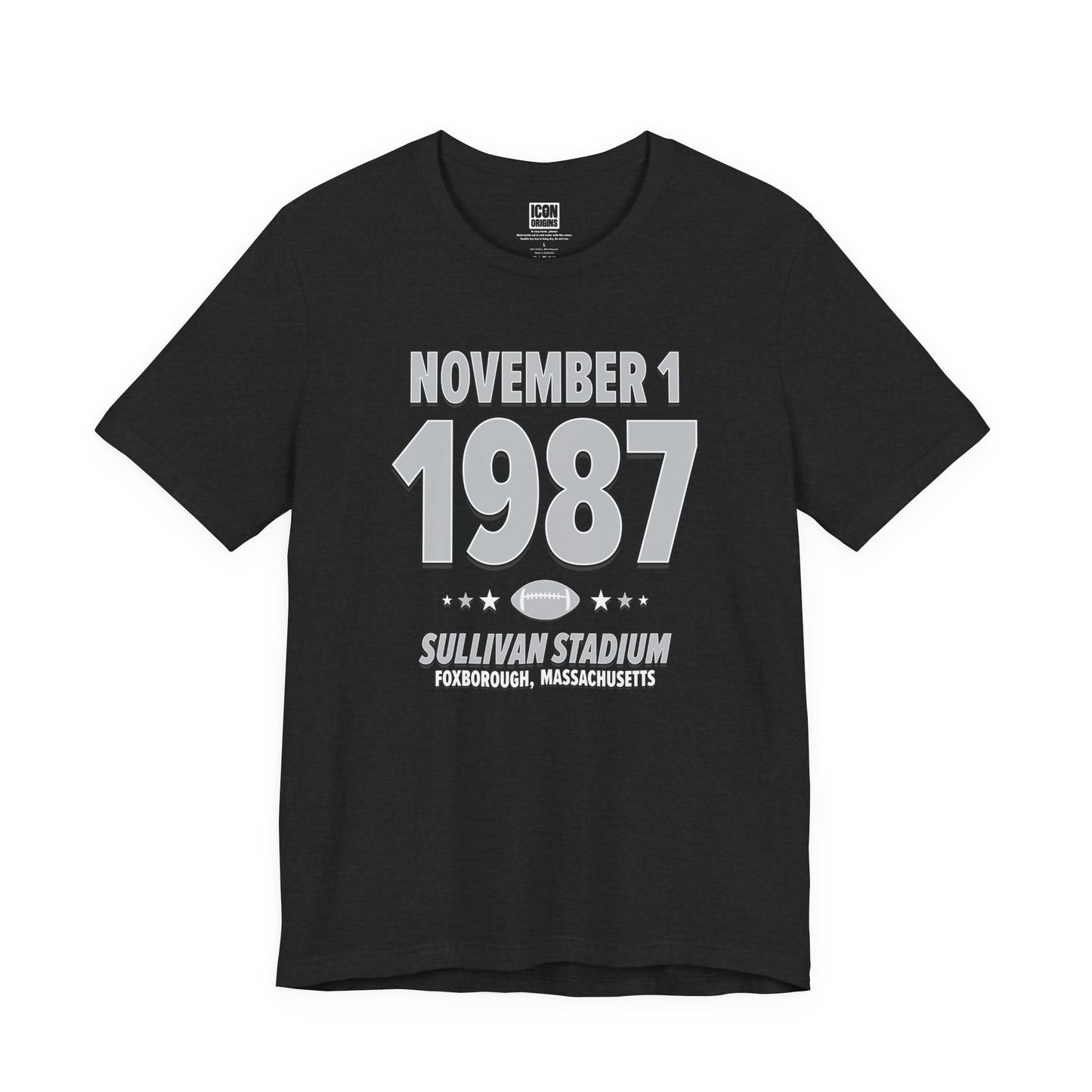 Los Angeles Football – November 1, 1987 – Origin Tee (Black & White)