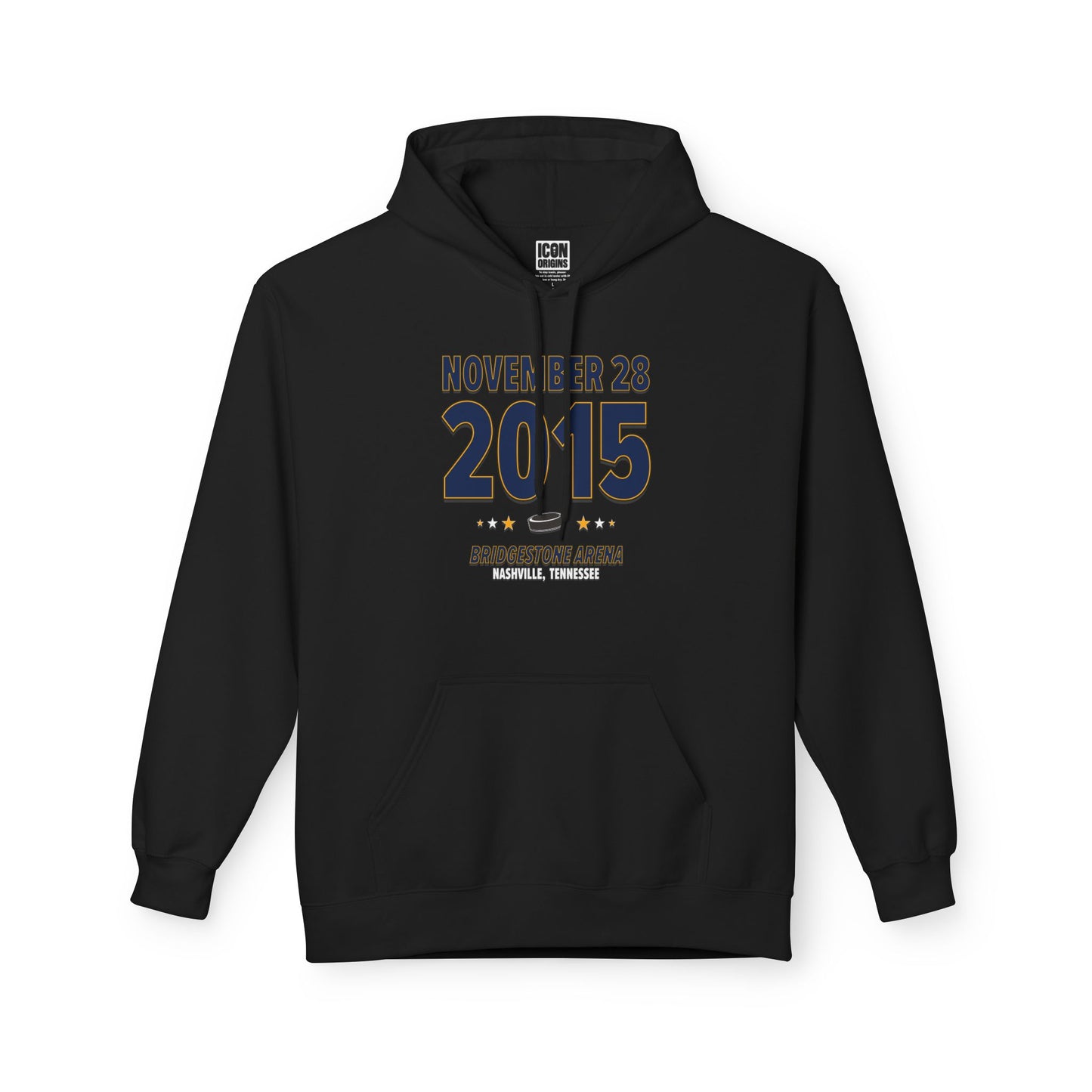 Nashville Hockey – November 28, 2015 – Hoodie (Black & White)