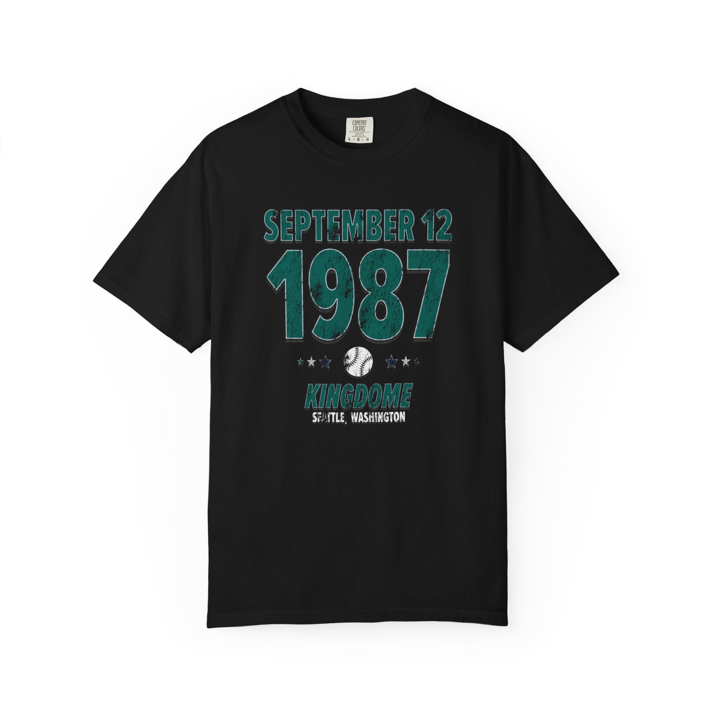 Seattle Baseball – September 12, 1987 – Comfort Colors (Black & White)