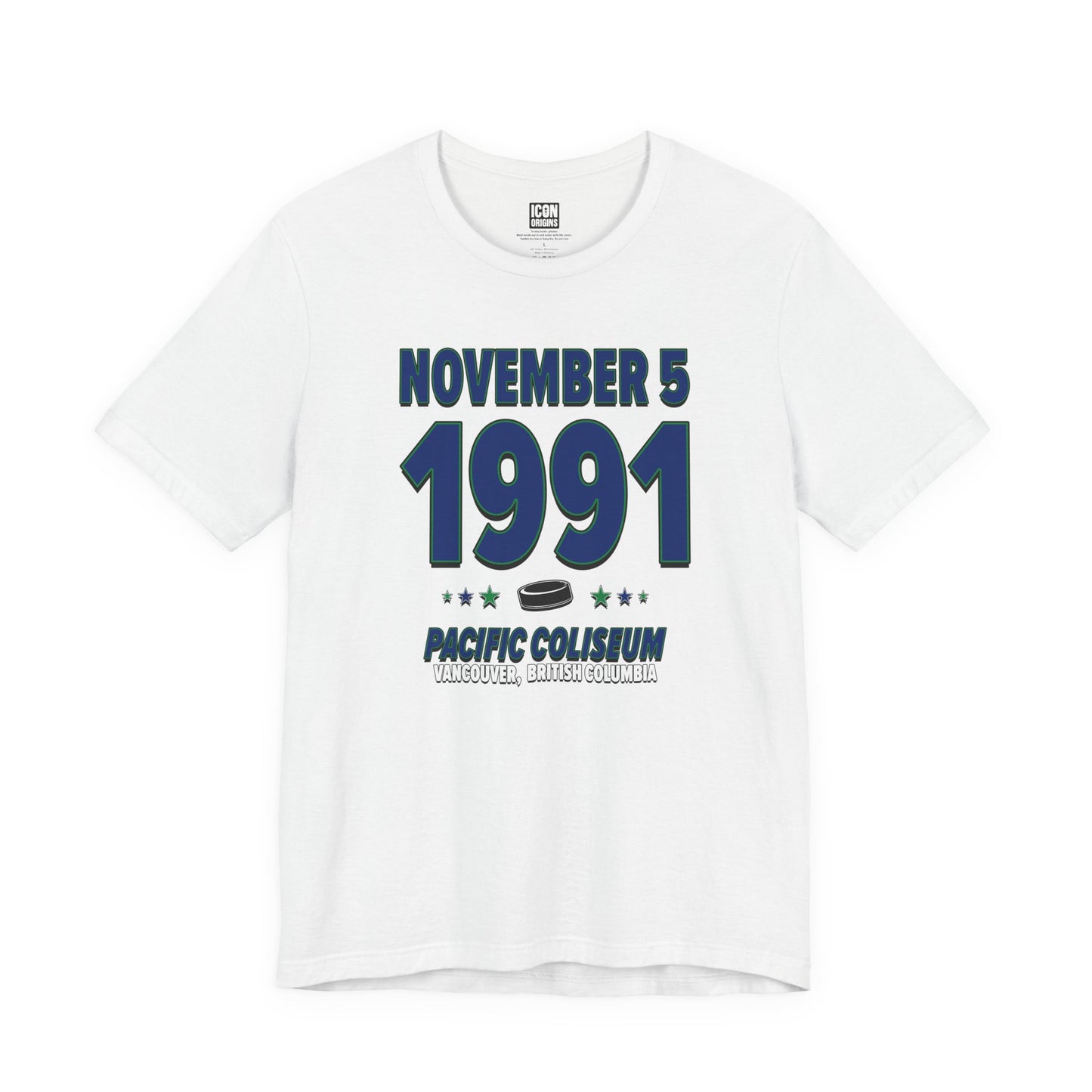 Vancouver Hockey – September 5, 1991 – Origin Tee (Black & White)