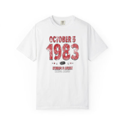 Detroit Hockey – October 5, 1983 – Comfort Colors (Black & White)