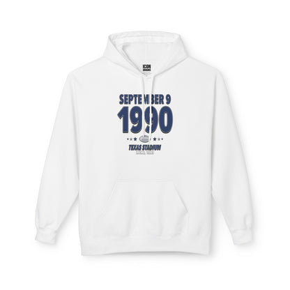 Dallas Football – September 9, 1990 – Hoodie (Black & White)