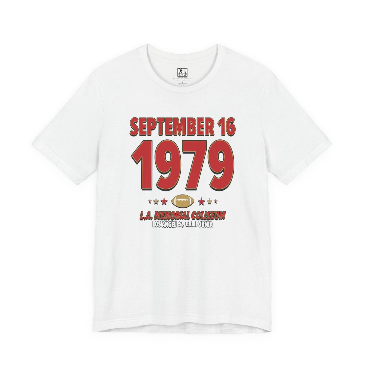San Francisco Football – September 16, 1979 – Origin Tee (Black & White)