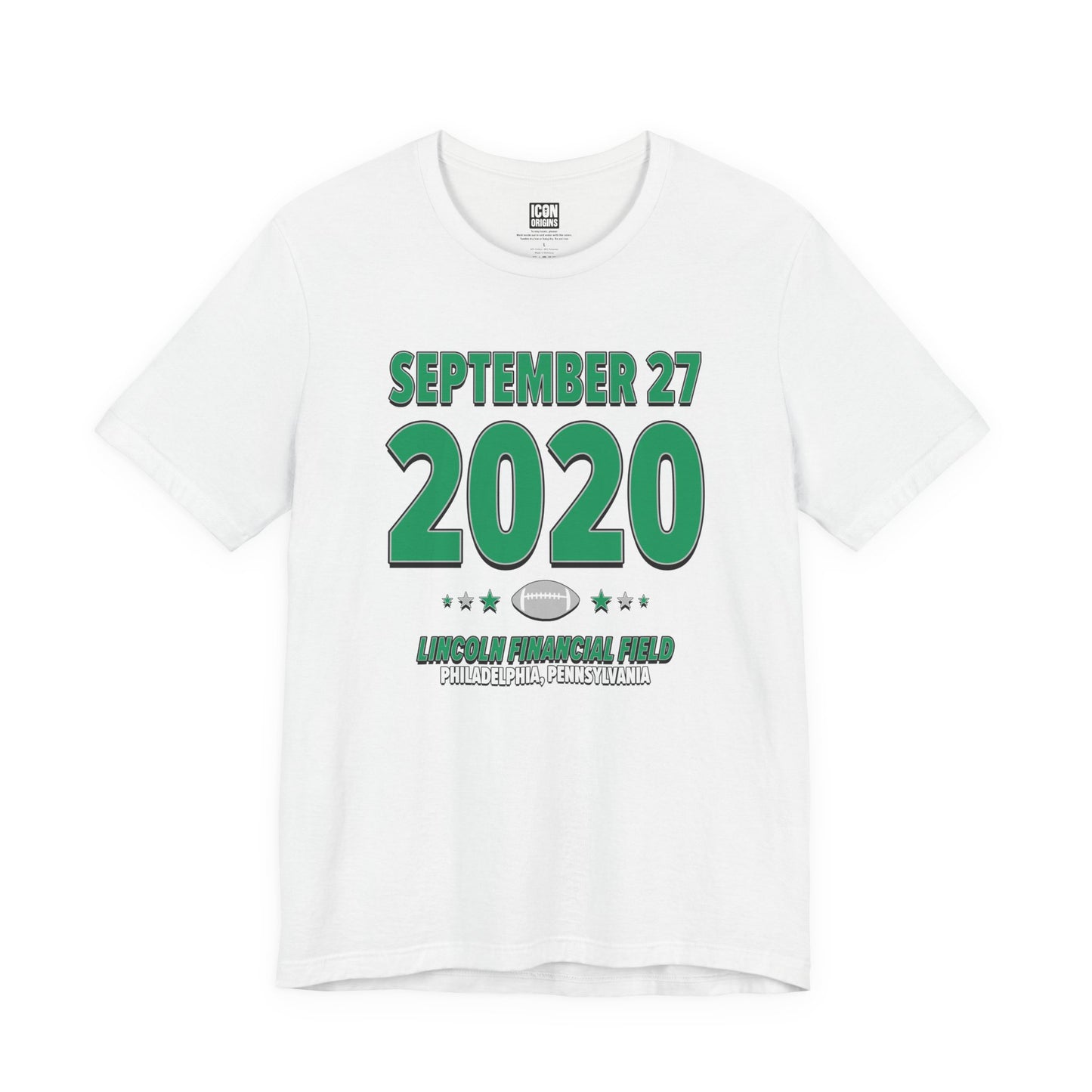 Philadelphia Football – September 27, 2020 – Origin Tee (Black & White)
