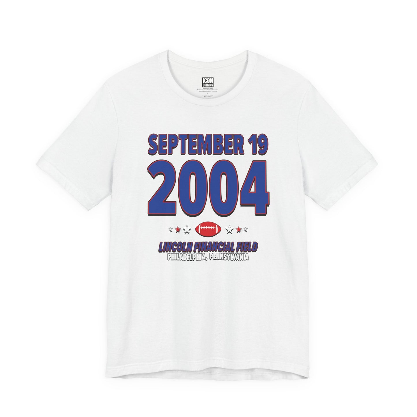 New York Football – September 19, 2004 – Origin Tee (Black & White)