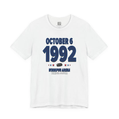 Winnipeg Hockey – October 6, 1992 – Origin Tee (Black & White)