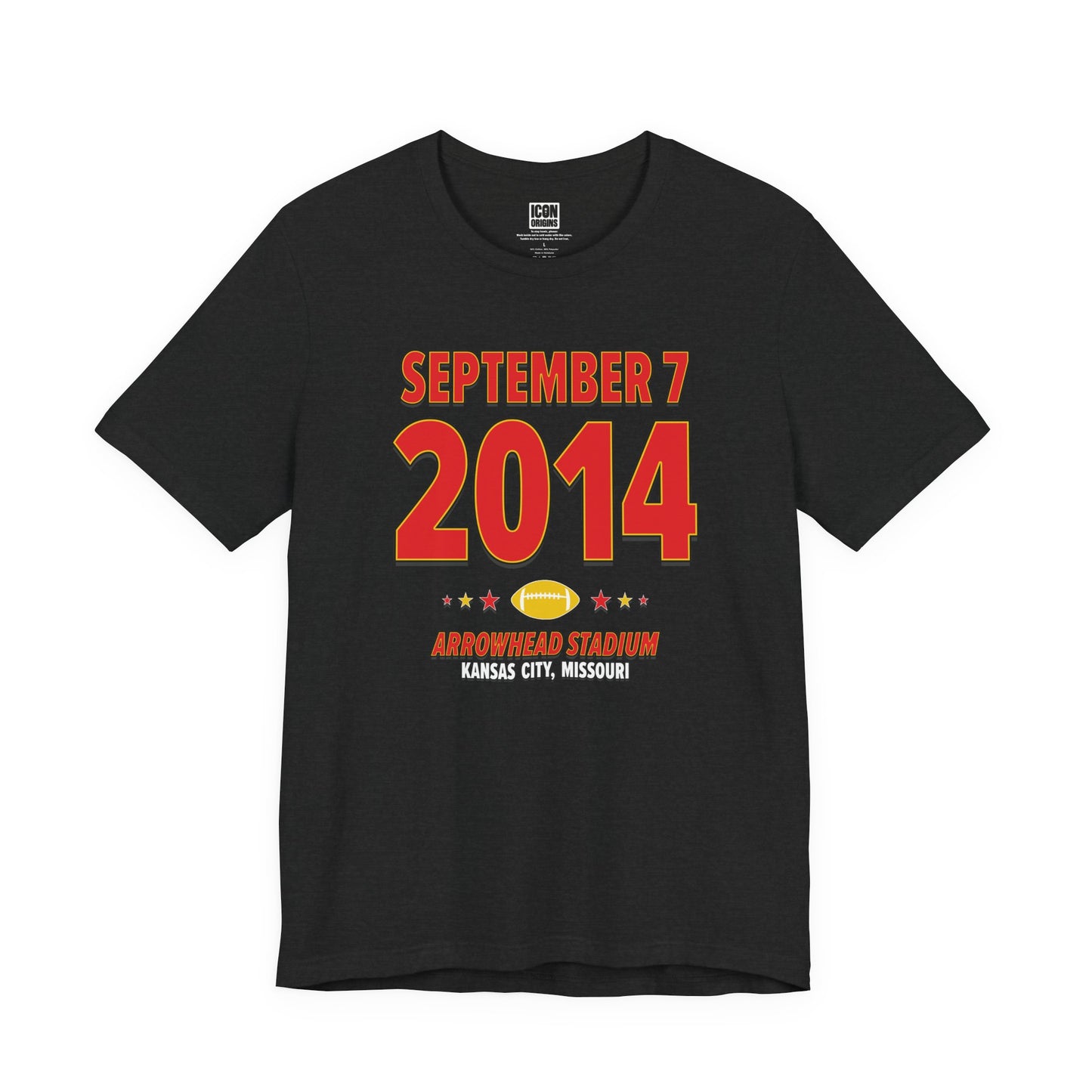 Kansas City Football – September 7, 2014 – Origin Tee (Black & White)