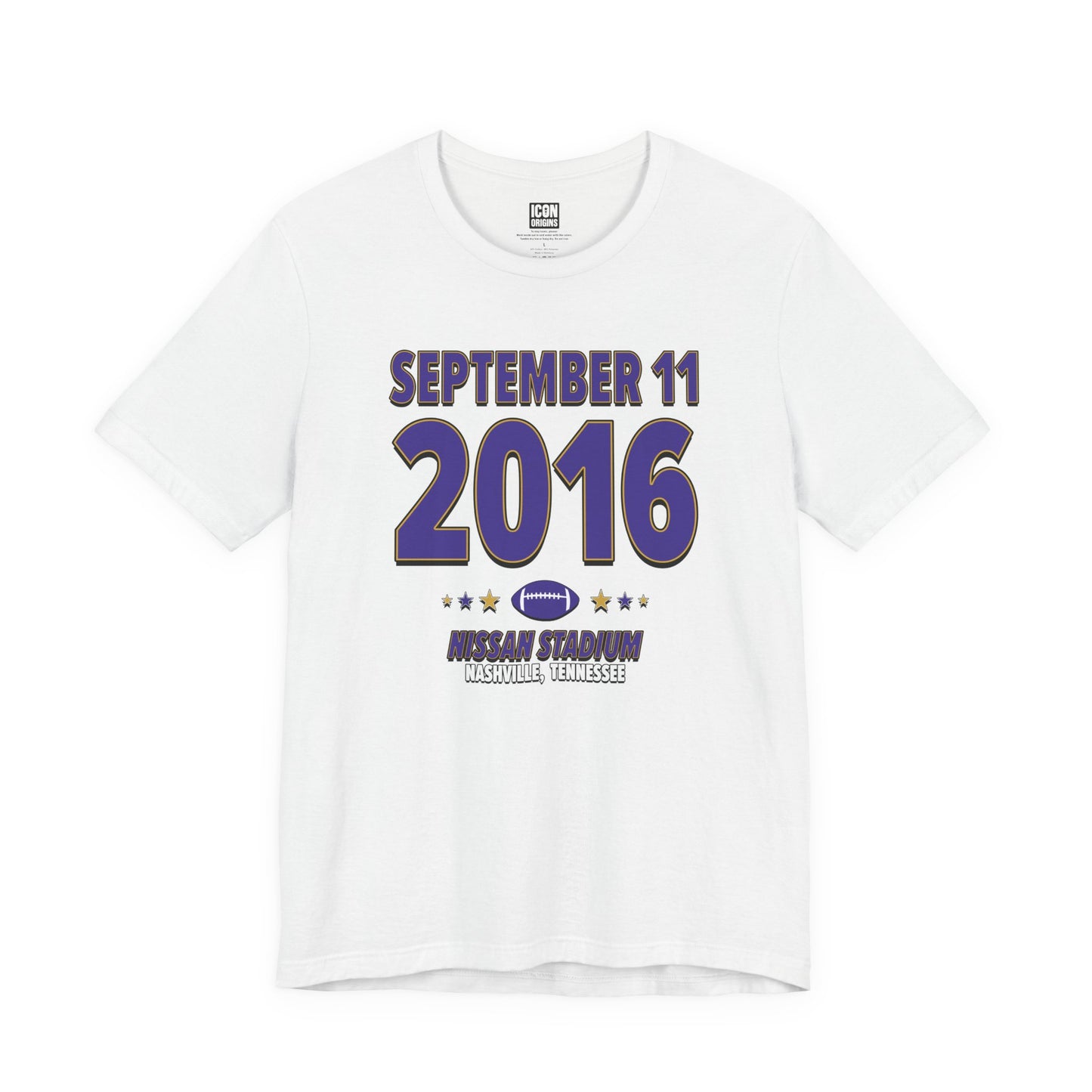 Baltimore Football – September 11, 2016 – Origin Tee (Black & White)