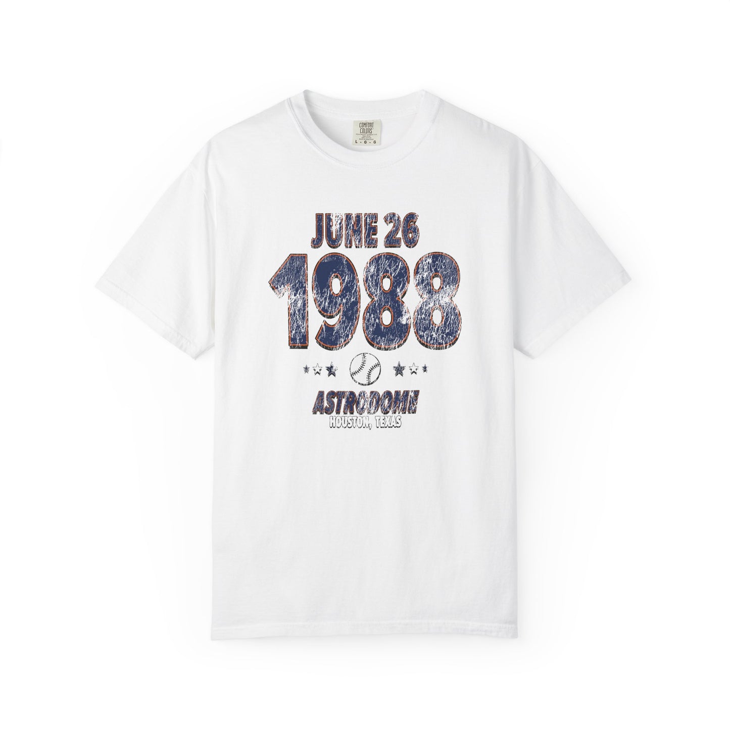 Houston Baseball – June 26, 1988 – Comfort Colors (Black & White)