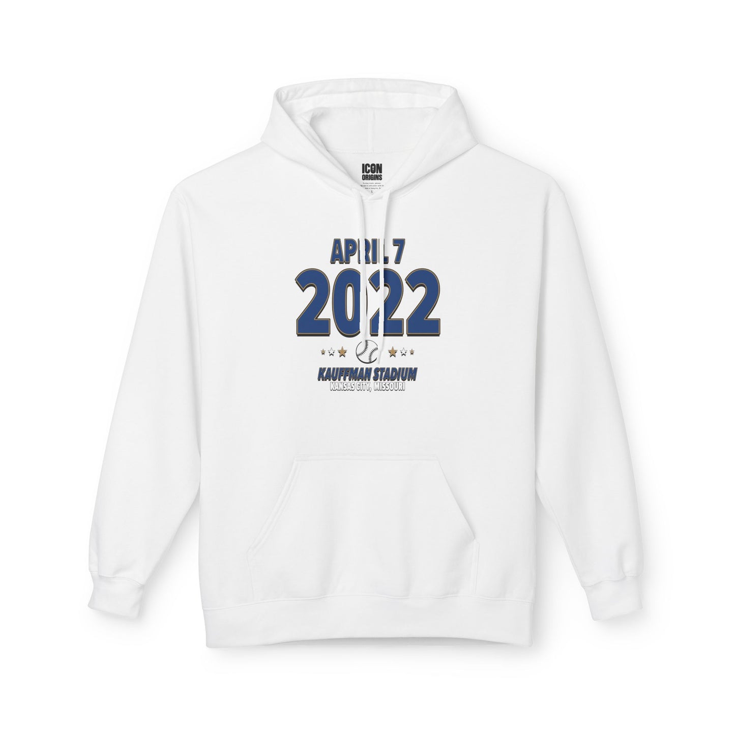 Kansas City Baseball – April 7, 2022 – Hoodie (Black & White)