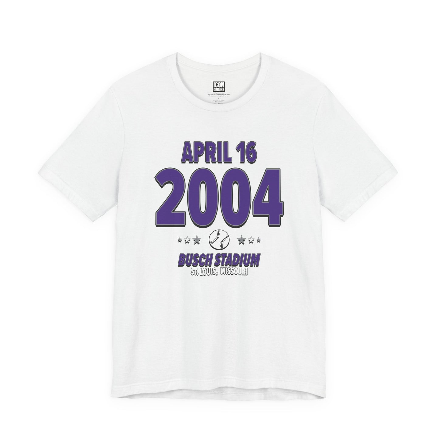 Colorado Baseball – April 16, 2004 – Origin Tee (Black & White)