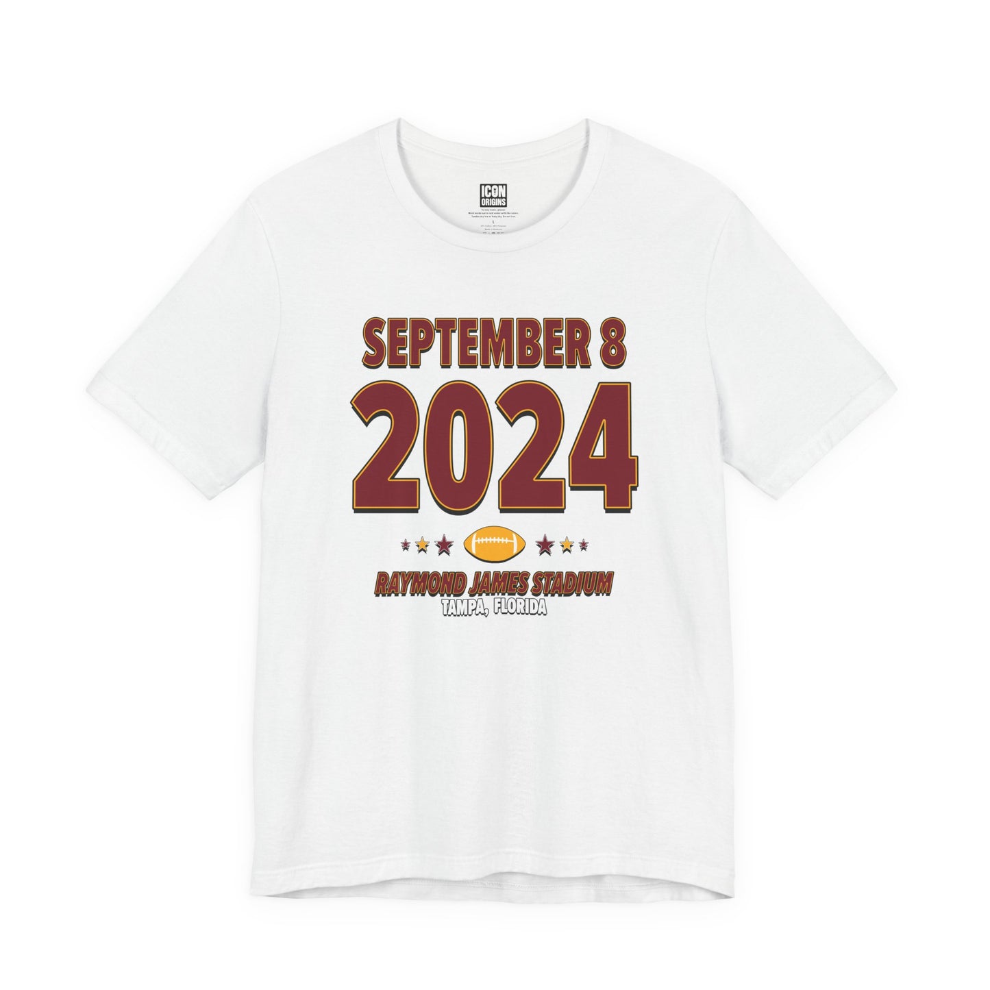 Washington Football – September 8, 2024 – Origin Tee (Black & White)