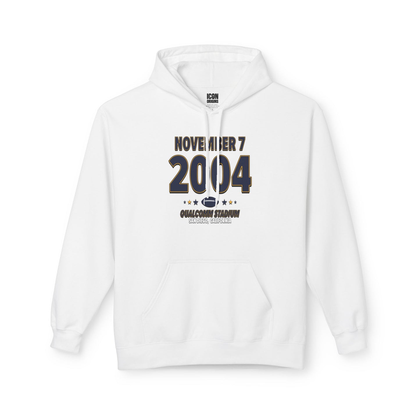 San Diego Football – November 7, 2004 – Hoodie (Black & White)