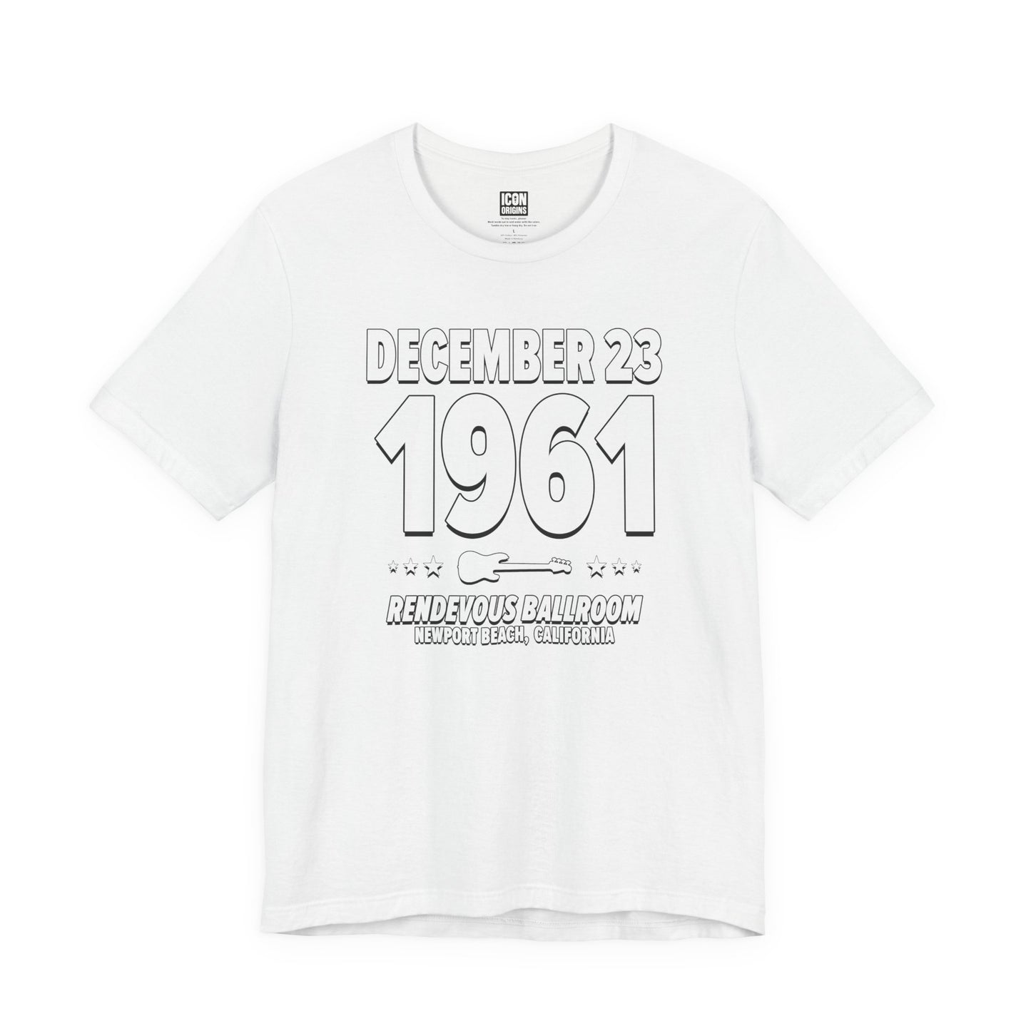 Pacific Harmonies – 1961 – Origin Tee (Black & White)