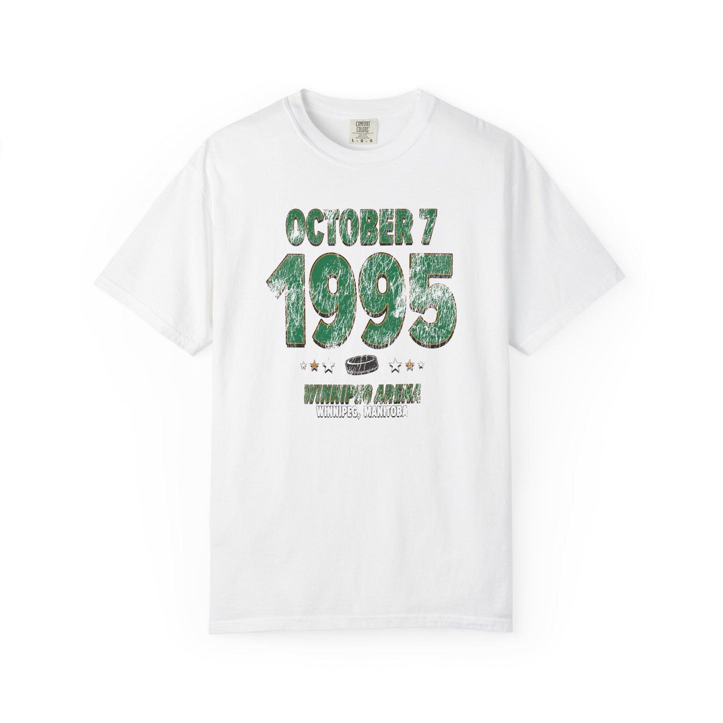 Dallas Hockey – October 7, 1995 – Comfort Colors (Black & White)