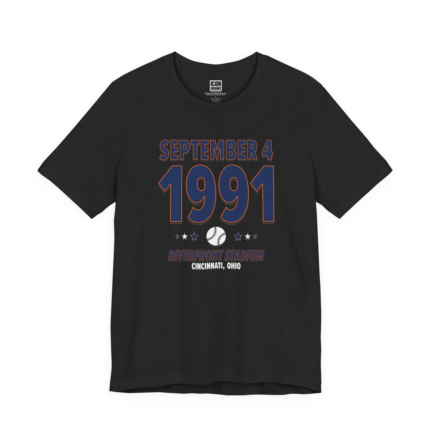 Houston Baseball – September 4, 1991 – Origin Tee (Black & White)