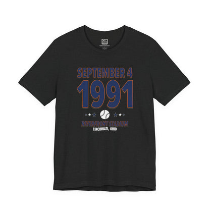 Houston Baseball – September 4, 1991 – Origin Tee (Black & White)