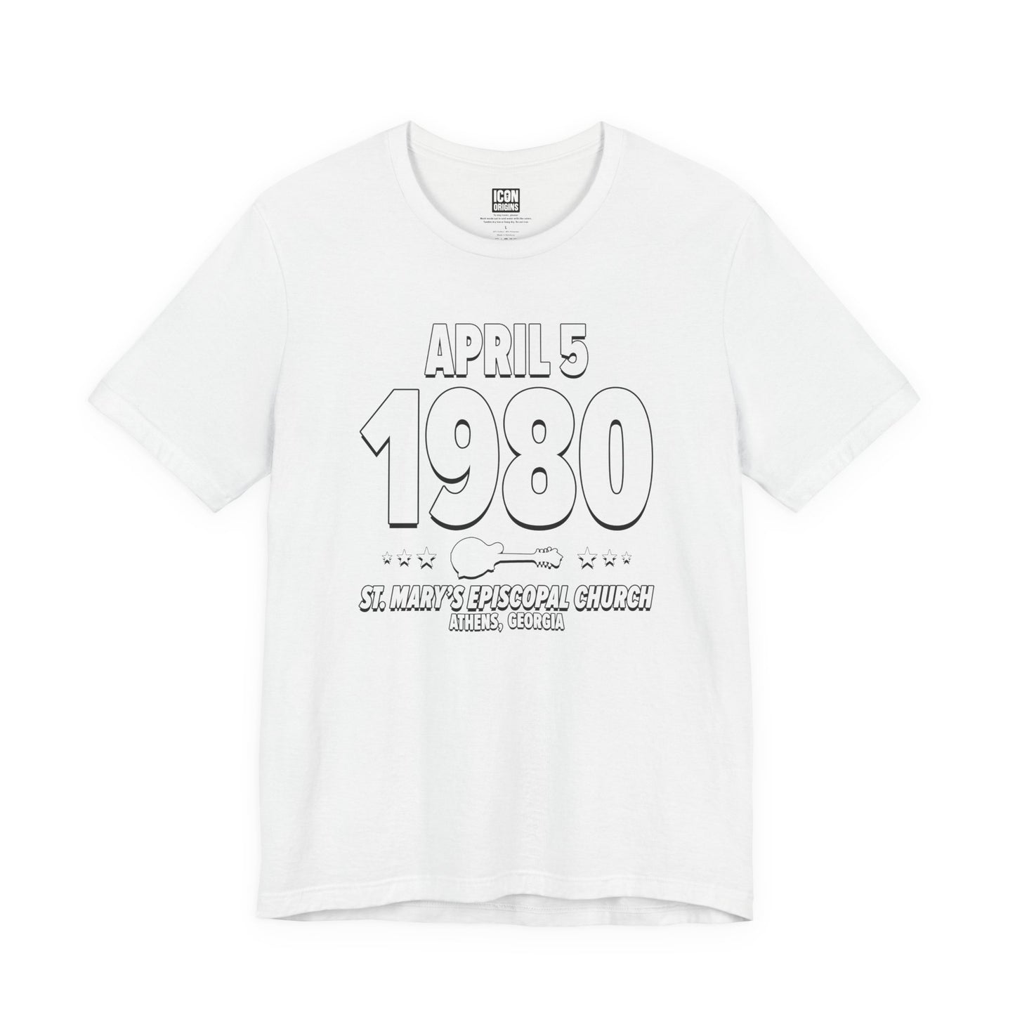 Campus Frequencies – 1980 – Origin Tee (Black & White)