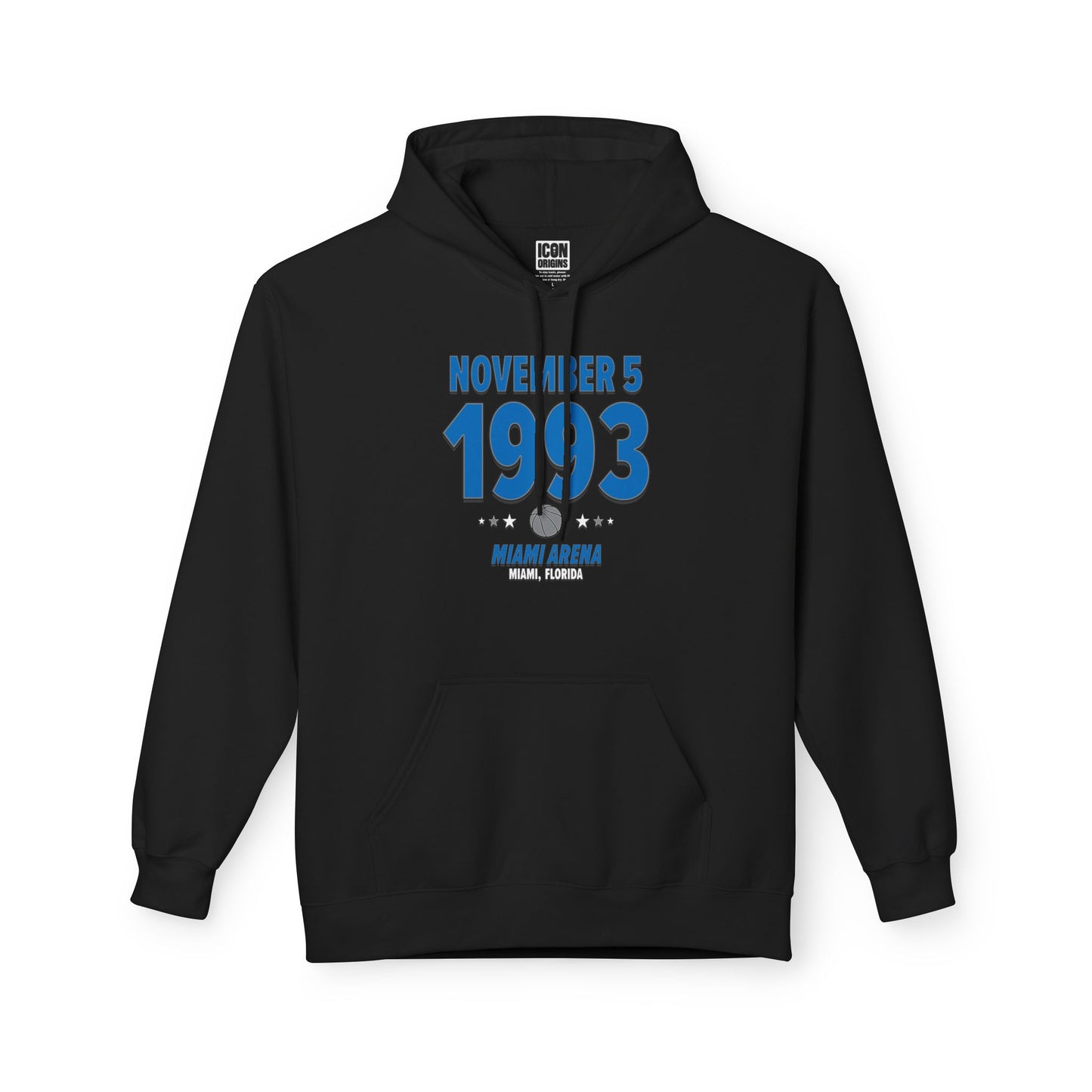 Orlando Basketball – November 5, 1993 – Hoodie (Black & White)