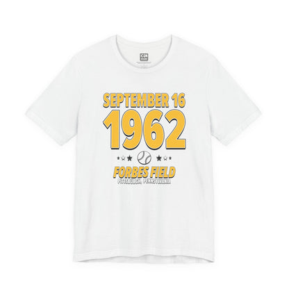 Pittsburgh Baseball – September 16, 1962 – Origin Tee (Black & White)
