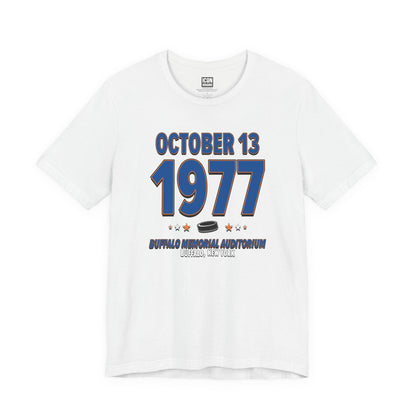 New York Hockey – October 13, 1977 – Origin Tee (Black & White)