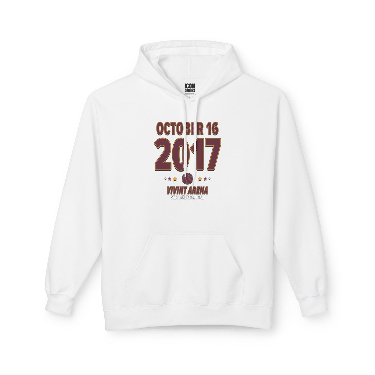 Cleveland Basketball – October 16, 2017 – Hoodie (Black & White)