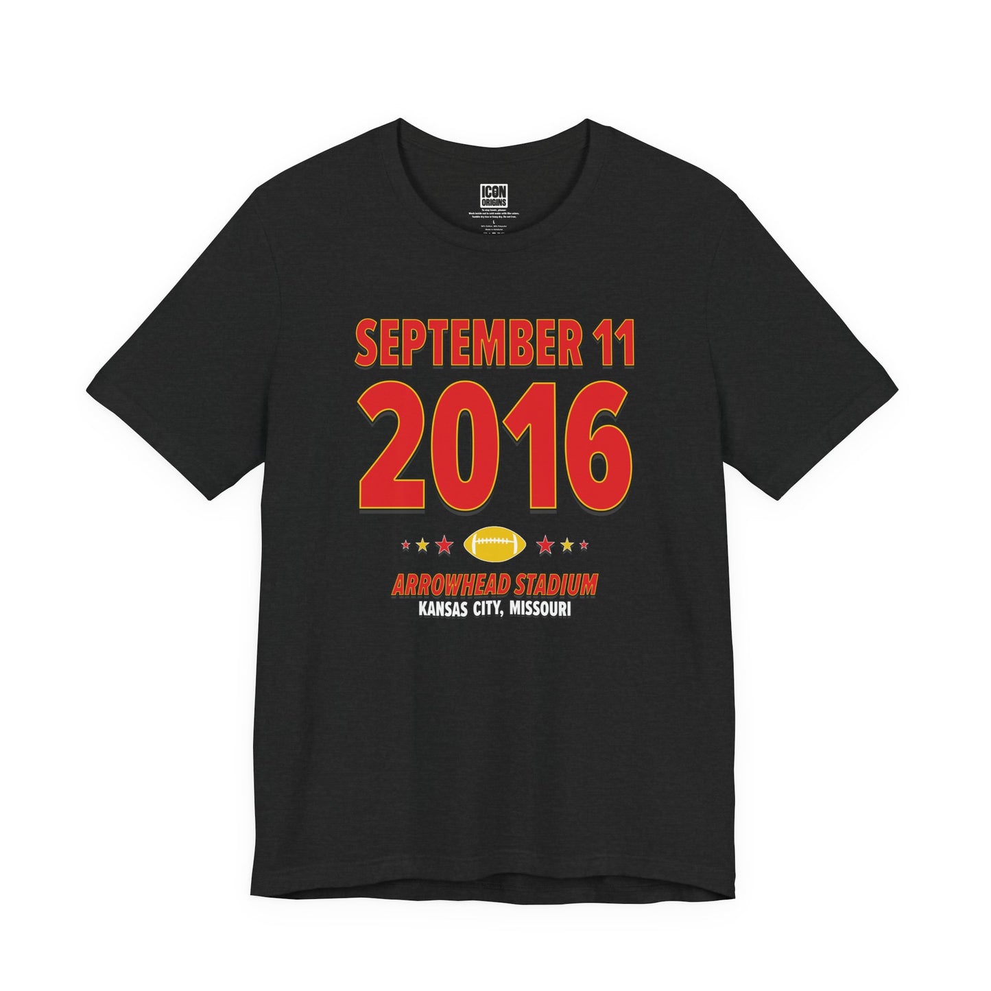 Kansas City Football – September 11, 2016 – Origin Tee (Black & White)