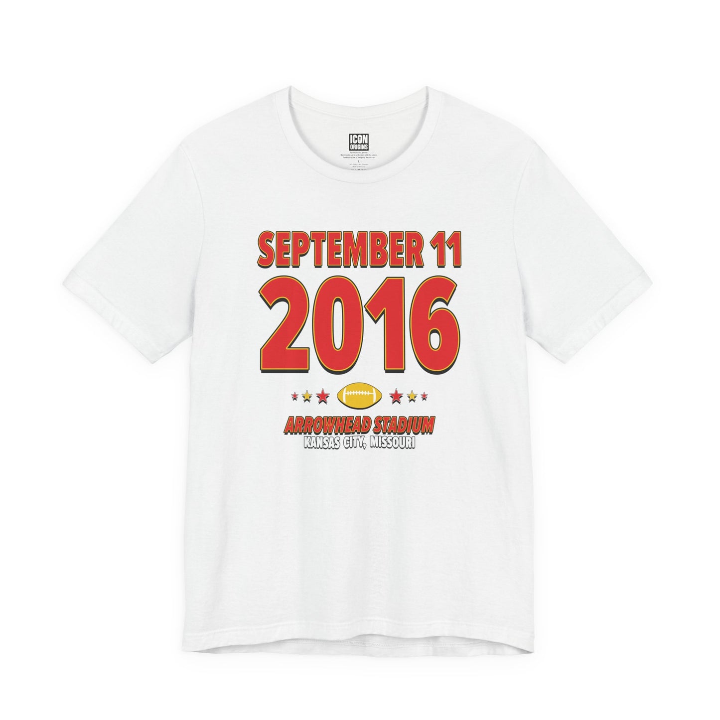 Kansas City Football – September 11, 2016 – Origin Tee (Black & White)