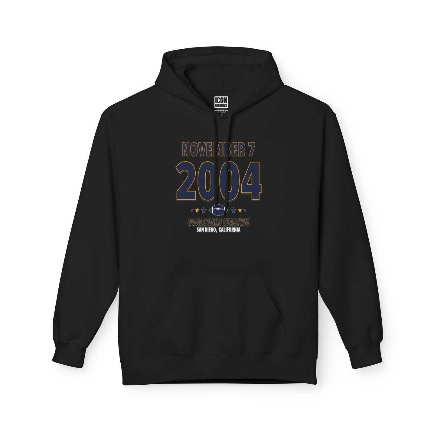 San Diego Football – November 7, 2004 – Hoodie (Black & White)