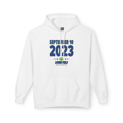 Seattle Football – September 10, 2023 – Hoodie (Black & White)