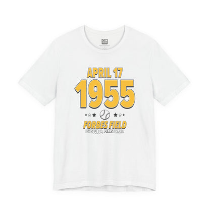 Pittsburgh Baseball – April 17, 1955 – Origin Tee (Black & White)