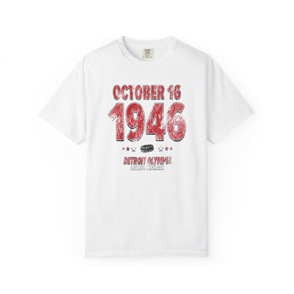 Detroit Hockey – October 16, 1946 – Comfort Colors (Black & White)
