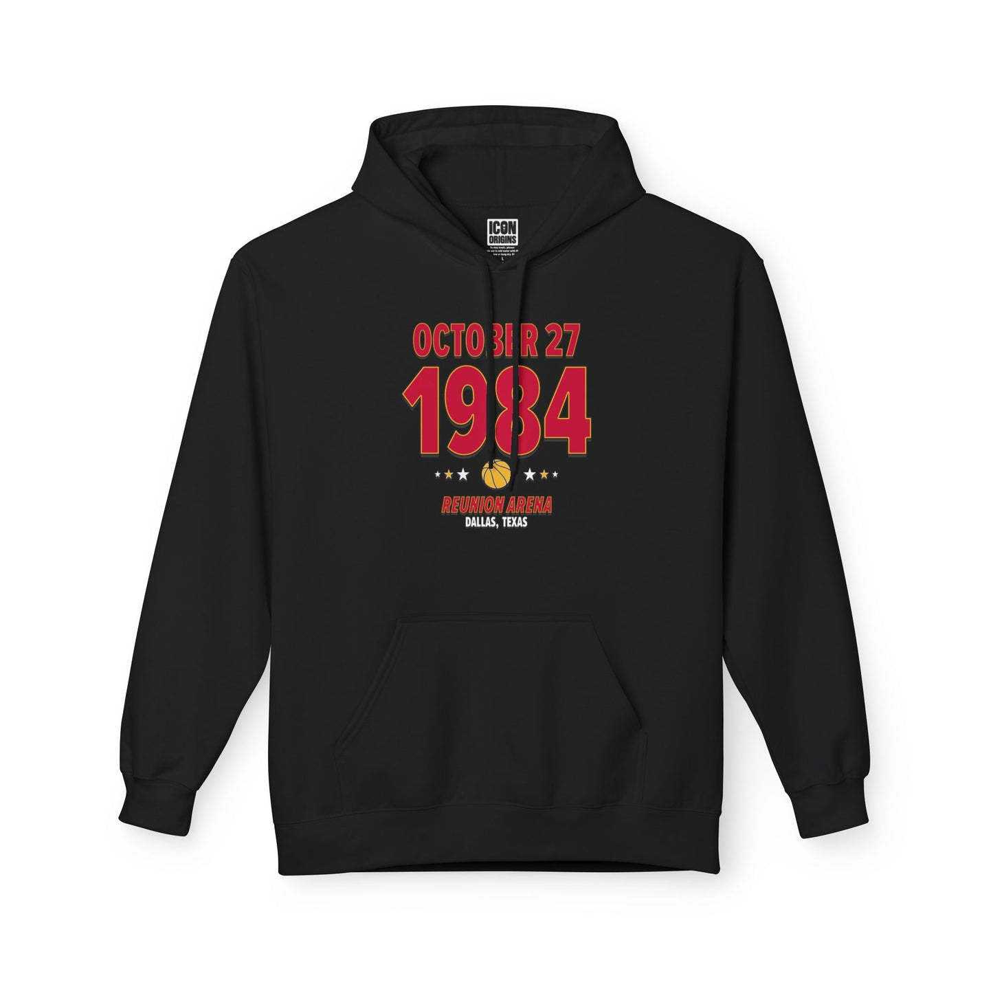 Houston Basketball – October 27, 1984 – Hoodie (Black & White)