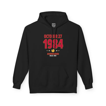 Houston Basketball – October 27, 1984 – Hoodie (Black & White)
