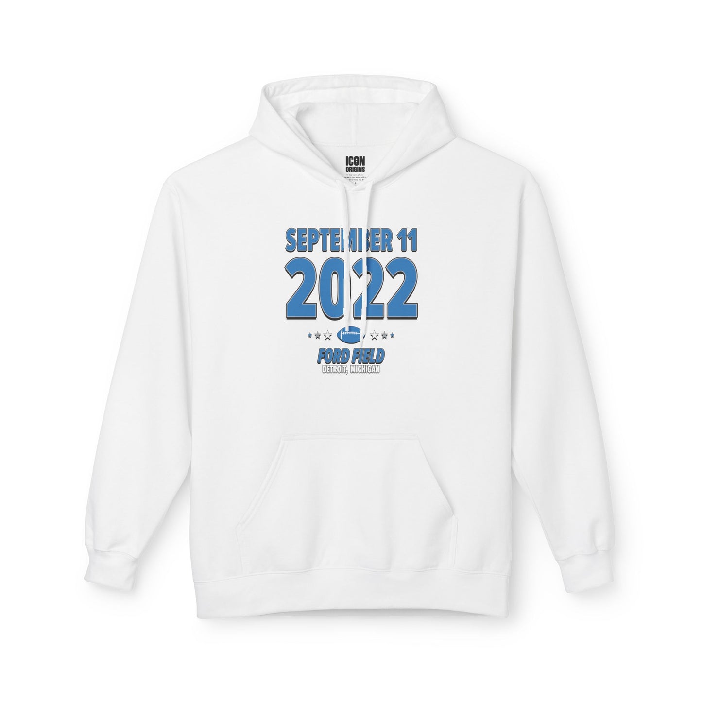 Detroit Football – September 11, 2022 – Hoodie (Black & White)