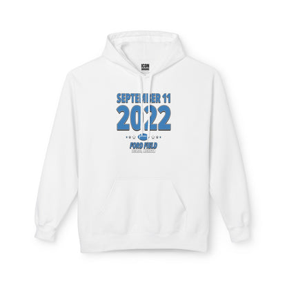 Detroit Football – September 11, 2022 – Hoodie (Black & White)