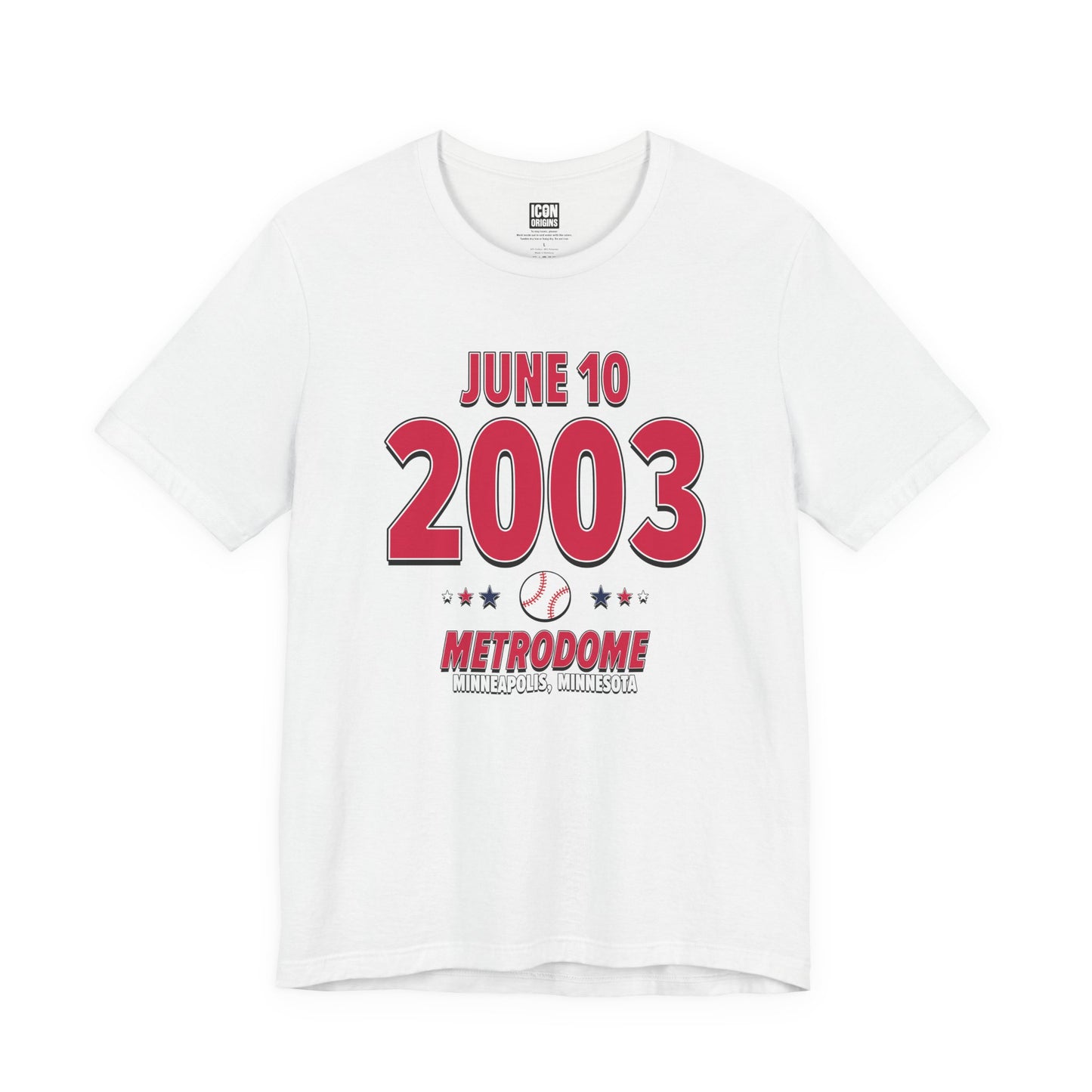 Minnesota Baseball – June 10, 2003 – Origin Tee (Black & White)