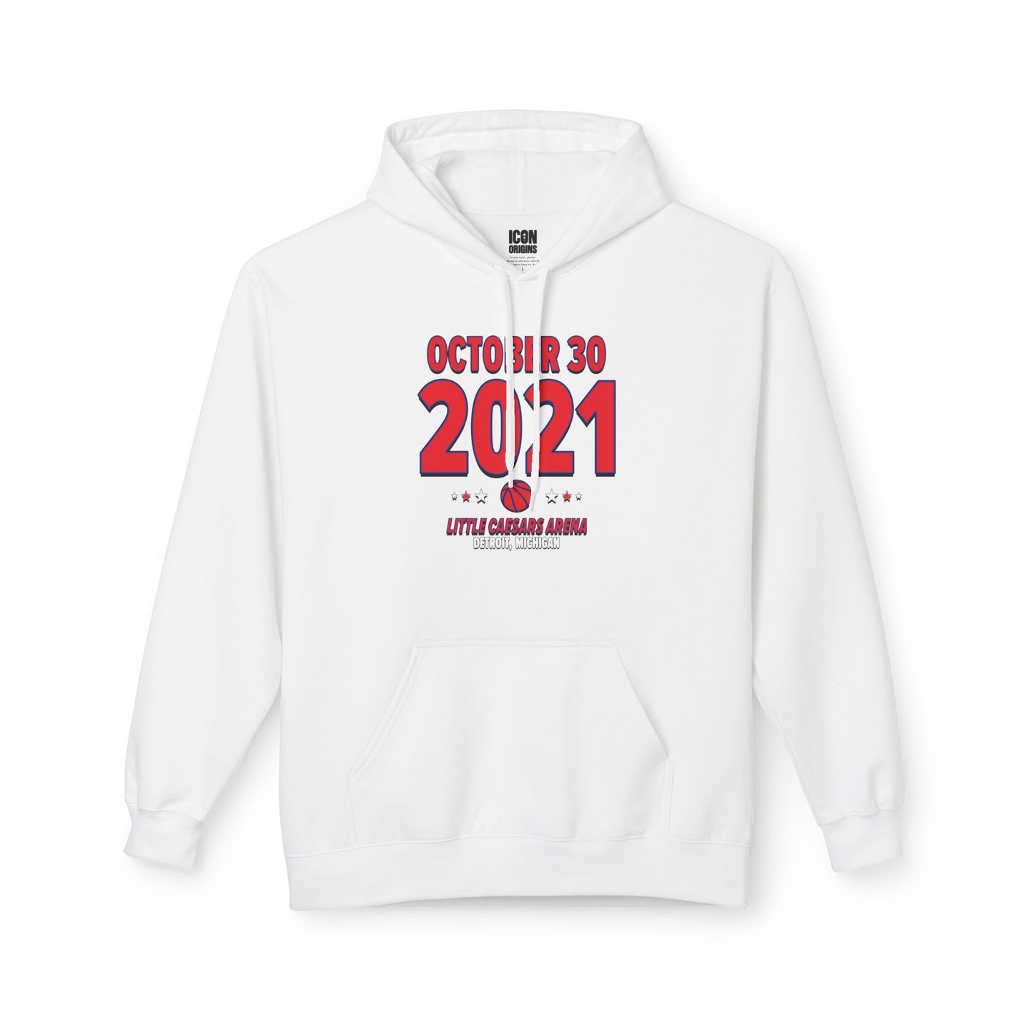 Detroit Basketball – October 30, 2021 – Hoodie (Black & White)
