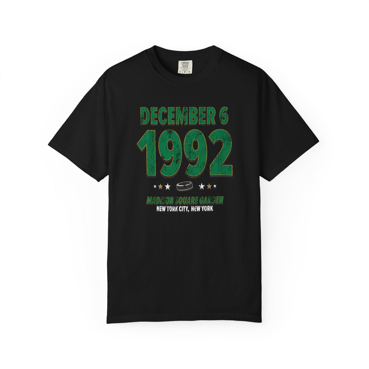 Dallas Hockey – December 6, 1992 – Comfort Colors (Black & White)