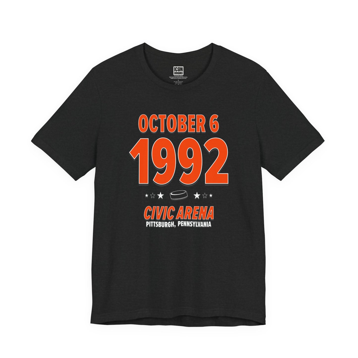 Philadelphia Hockey – October 6, 1992 – Origin Tee (Black & White)