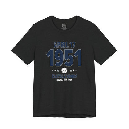 New York Baseball – April 17, 1951 – Origin Tee (Black & White)
