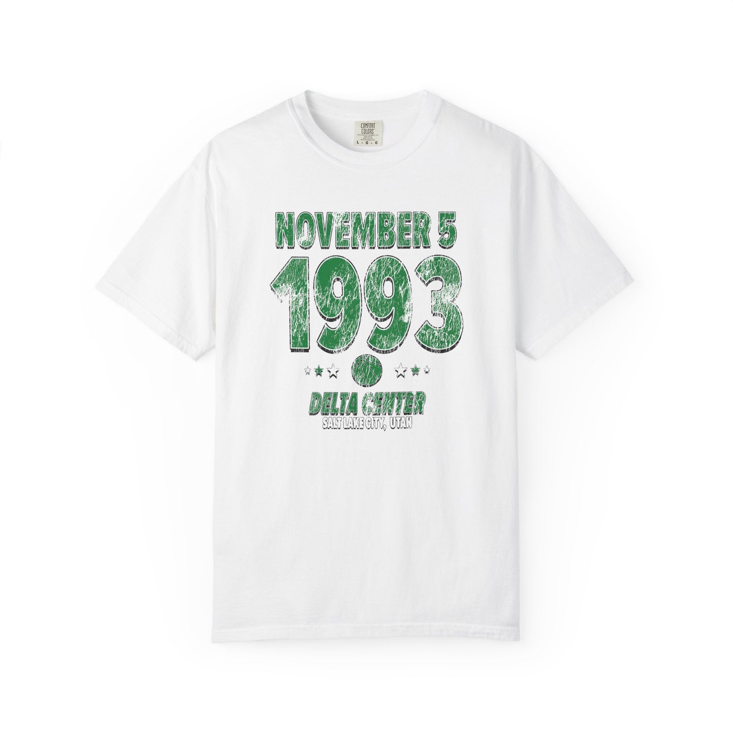 Dallas Basketball – November 5, 1993 – Comfort Colors (Black & White)