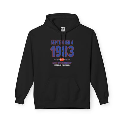 Denver Football – September 4, 1983 – Hoodie (Black & White)