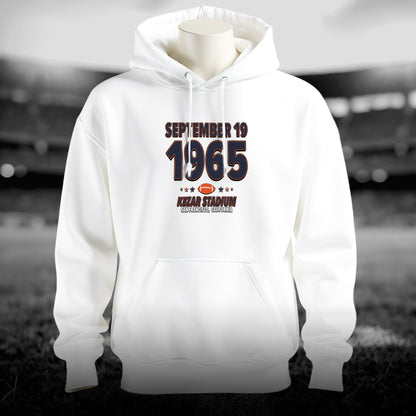 Chicago Football – September 19, 1965 – Hoodie (Black & White)