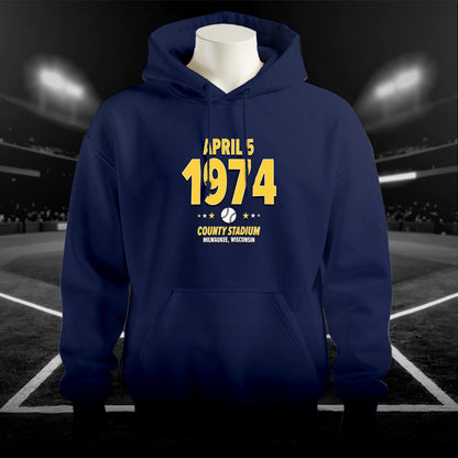 Milwaukee Baseball – April 5, 1974 – Hoodie