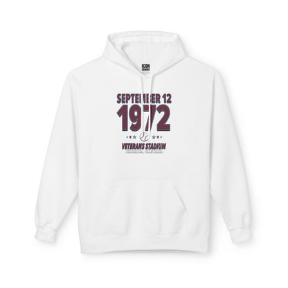 Philadelphia Baseball – September 12, 1972 – Hoodie (Black & White)