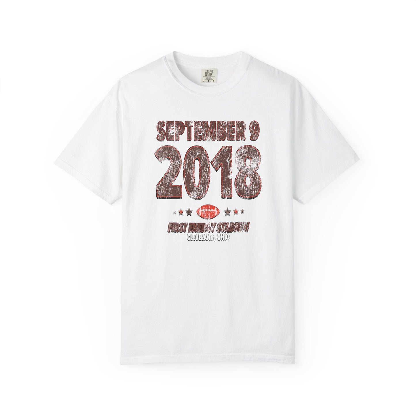 Cleveland Football – September 9, 2018 – Comfort Colors (Black & White)