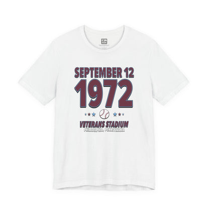 Philadelphia Baseball – September 12, 1972 – Origin Tee (Black & White)